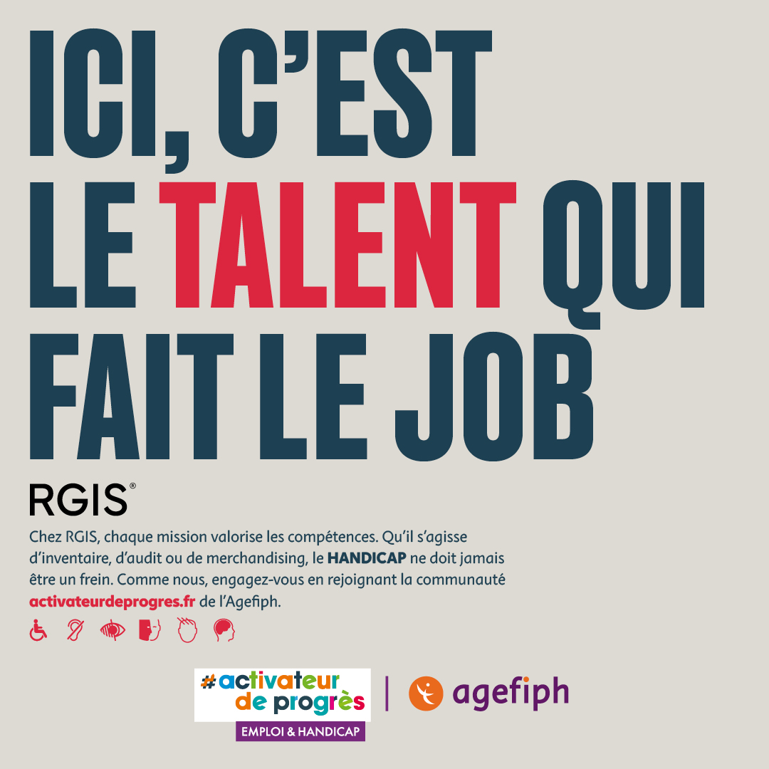 RGIS, partenaire «Activateur De Progrès Premium» de l’Agefiph